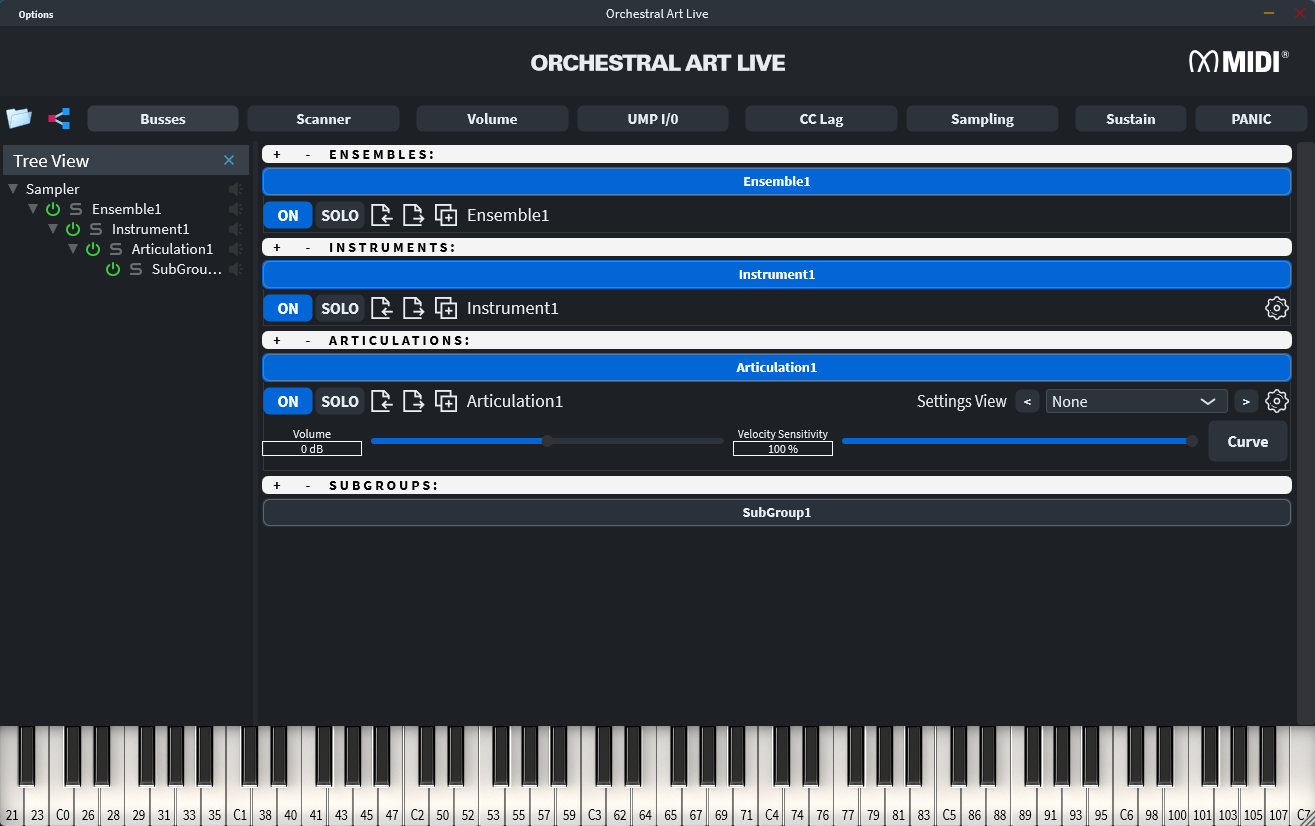 Orchestral Art Live Interface